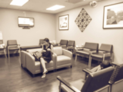 复古音模糊运动病人等待医疗中心医院办公室诊所家庭实习初级保健