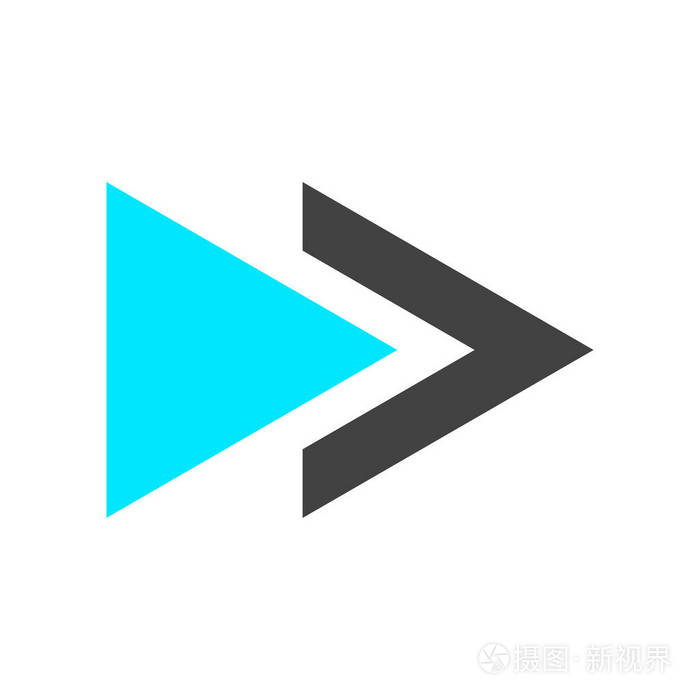 右箭头图标矢量隔离白色背景为您的 web 和移动应用程序设计, 右箭头