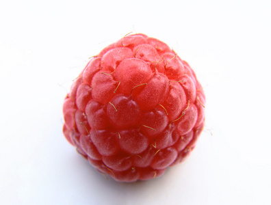 一个红树莓的特写