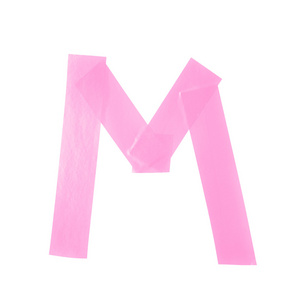 字母 M 符号制成的绝缘胶带