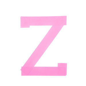 字母 Z 符号制成的绝缘胶带