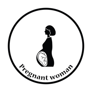 孕妇与婴儿图标