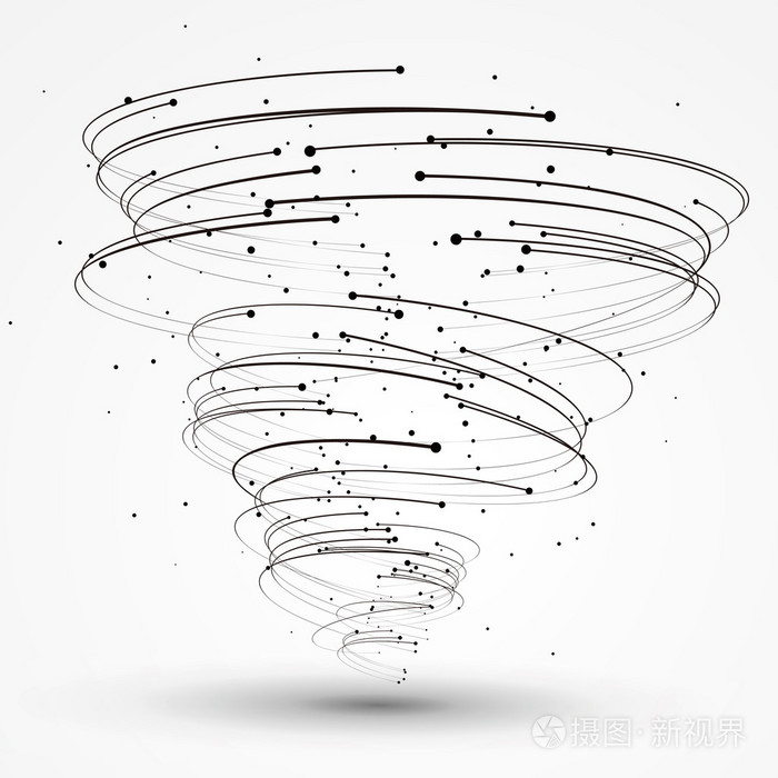 抽象图形矢量龙卷风