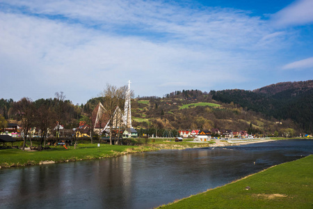 Kroscienko Dunajec 村, Pieniny, 波兰