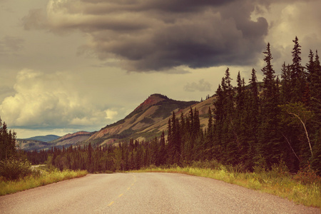 风景如画的加拿大山脉