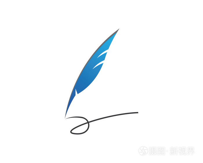 钢笔和写的标志