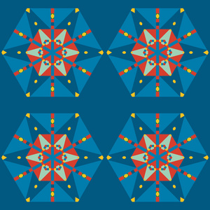无缝的几何图案