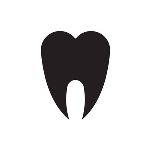 牙齿图标矢量隔离白色背景为您的 web 和移动应用程序设计, 牙齿徽标概念