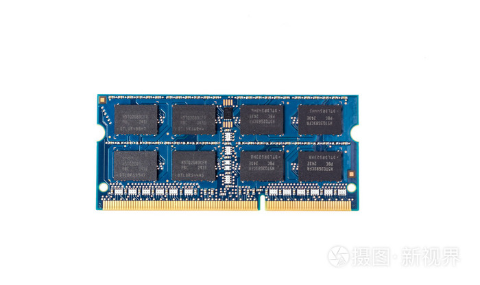 上白孤立的 Sdram Ddr3 内存模块