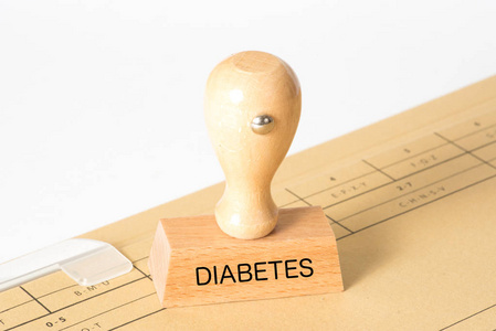 病人档案和印记糖尿病图片