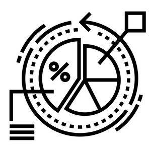 换算率线图示插画