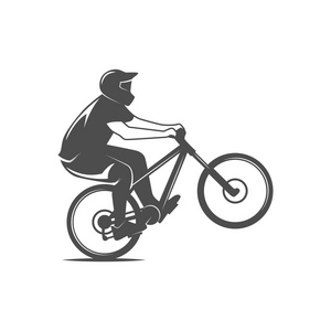 山地自行车徽章 标志和标签