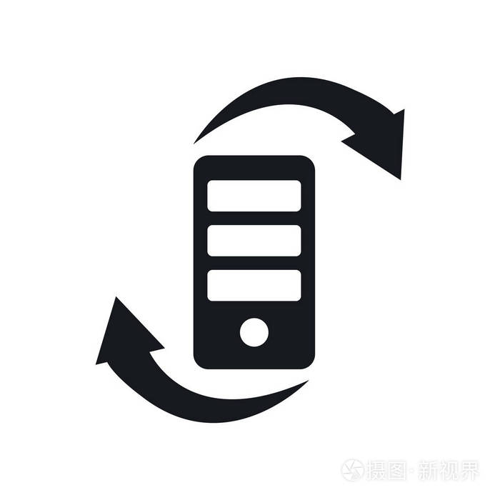 传输图标矢量隔离在白色背景为您的 web 和移动应用程序设计 转移