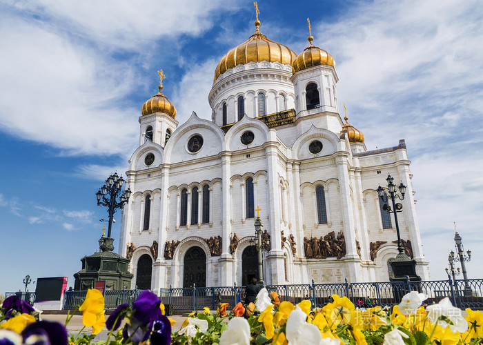 基督救世主大教堂在莫斯科俄罗斯