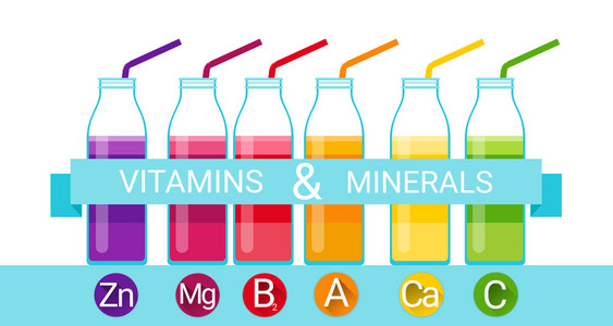 Co 营养化学元素彩色的图标,