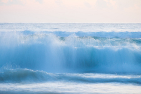 蓝色的海洋波浪