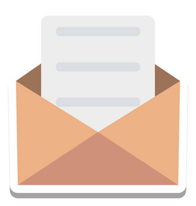 信封, 电子邮件隔离矢量图标