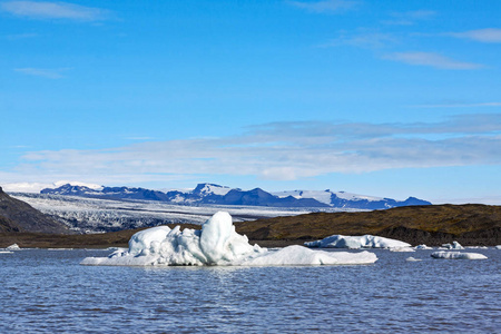 冰岛的 Jokulsarlon 冰川泻湖冰岛