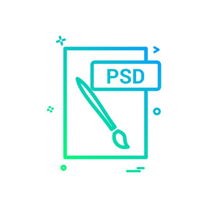 psd 文件格式图标矢量设计