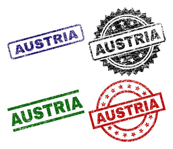 划痕纹理奥地利邮票封印图片
