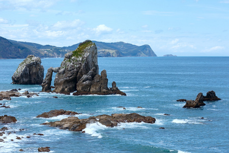 比斯开湾海岸景观西班牙