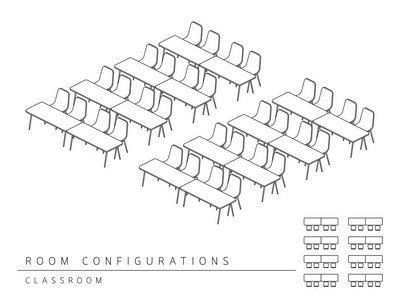 会议房间安装布局配置课堂样式