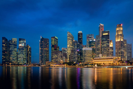 新加坡城市和商务中心在滨海湾, 城市景观