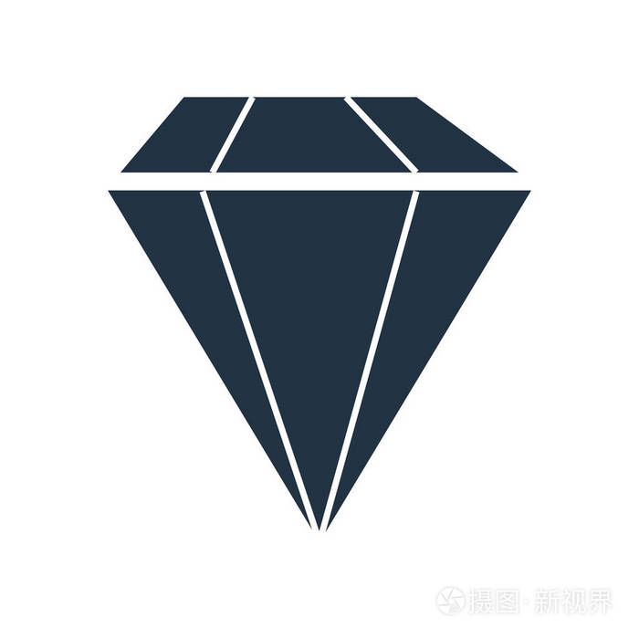 菱形图标矢量在白色背景下被隔离 菱形透明符号