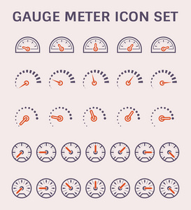 仪表矢量图标集设计