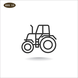 农场拖拉机图标