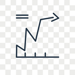 图表矢量图标隔离在透明背景, 图表徽标设计