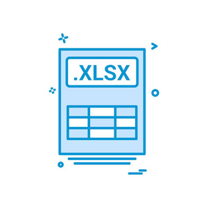 文件文件 xlsx 图标矢量设计