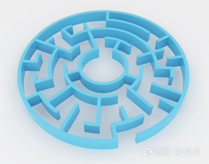 蓝色的迷宫,复杂方式来找出口