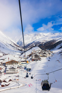 奥地利奥伯格尔山地滑雪场图片