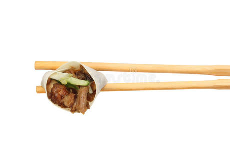 鸭卷筷子图片