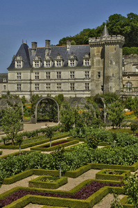 卢瓦尔河谷的villandry城堡