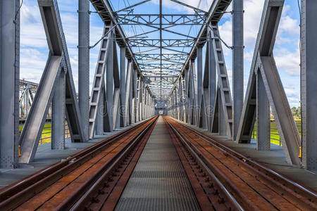 波兰tczew历史铁路桥
