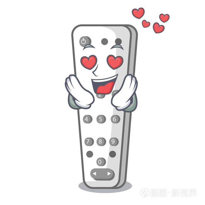 爱情卡通遥控器从电视设备