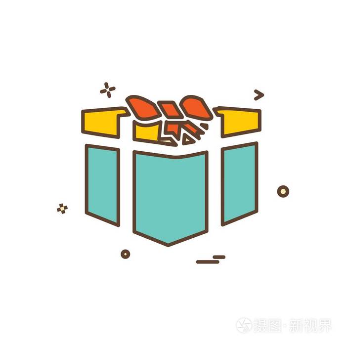 giftbox 图标设计矢量图插画-正版商用图片0slrtt-摄