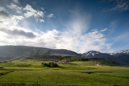 冰岛山景观