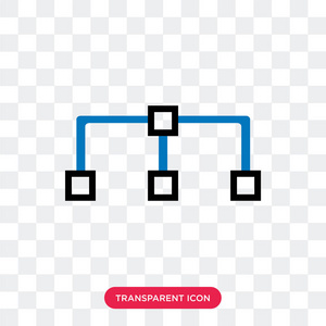 在透明背景上隔离的图示矢量图标, 图示