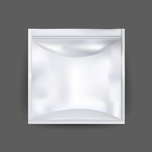 白色空白箔食品零食袋包装咖啡沙拉