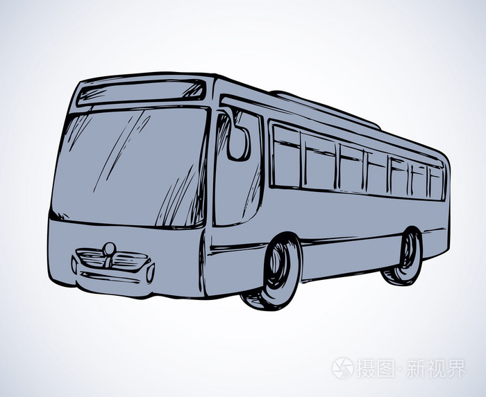 公交车.矢量绘图