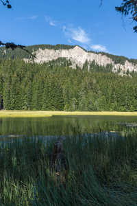 保加利亚斯莫梁地区 Rhodope 山草 Trevistoto 斯莫梁湖的惊人景观