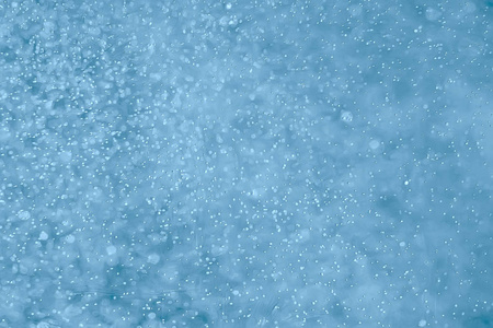 蓝色水气泡背景, 抽象新鲜夏季模式