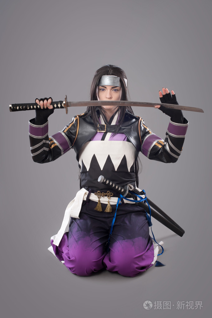 日本武士用武士刀的剑