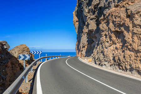 加那利岛格兰海岸线公路图片