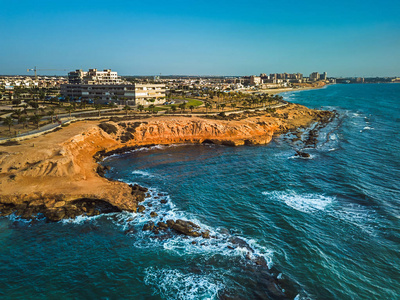 西班牙 Palmeras 海岸空中拍摄