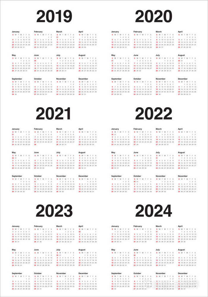 2019-2021图片,2019图片 年2019 2020 2021 2022 2023 2024 月历矢量设计模板