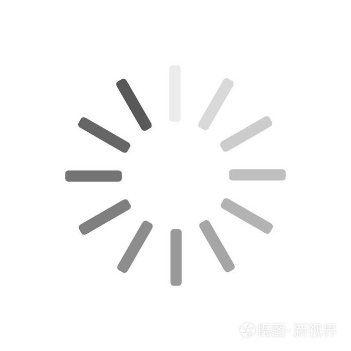 进度加载矢量图标.更新图标